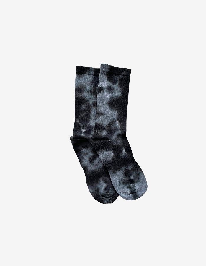 Stone Black Crew Socks